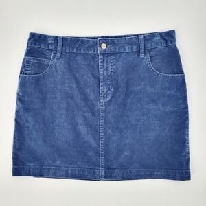 Urban Outfitters BDG Corduroy Mini Skirt Blue Pockets Size 6